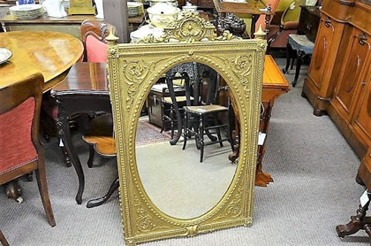 Gilt framed mirror