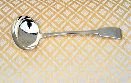 Irish silver ladle 