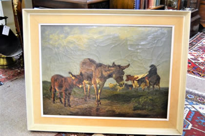 19th century oil painting ,signed