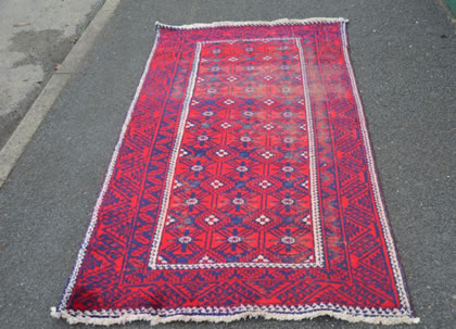 Old woolen rug