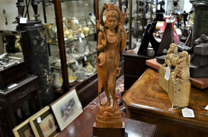 Carved wooden figure