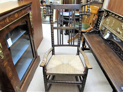 19th century oak rocking chair
