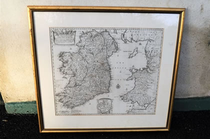 18th century map of ireland