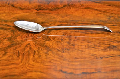 18th century irish silver basting spoon