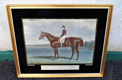 19th century engraving of the 1834 epson derby winner