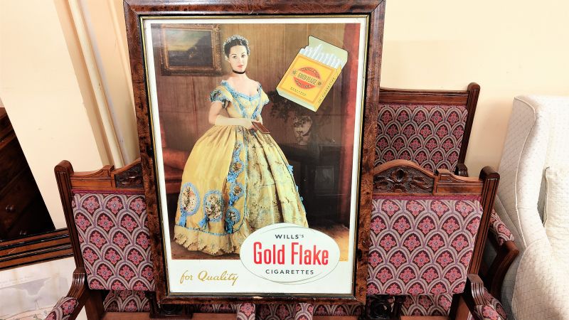 1950s framed advertising poster 