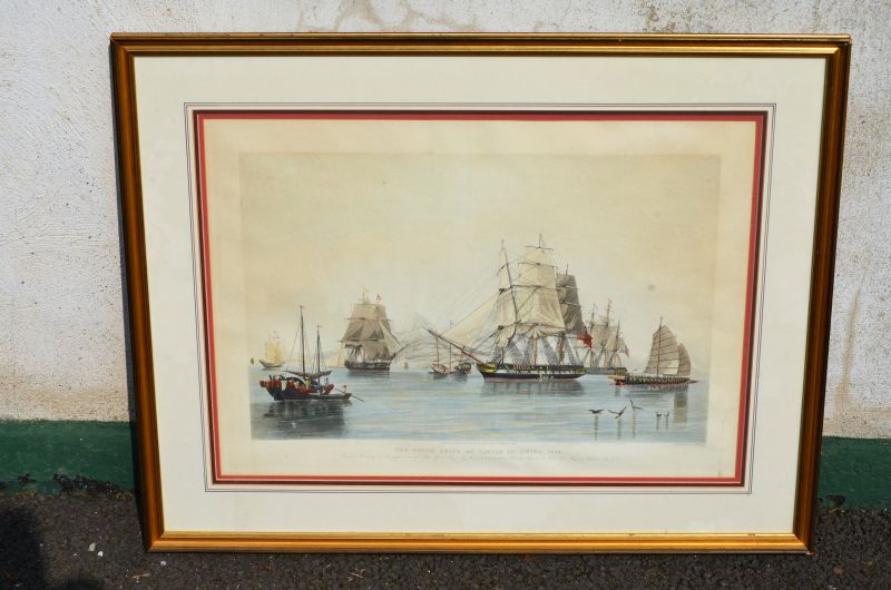 Framed engraving