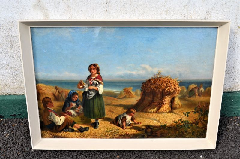 19th century oil ( framed)