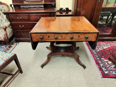Regency mahogany sofa table