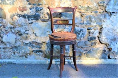 19th century rosewood music stool