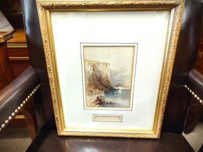 Gilt framed watercolour by j.w.carey