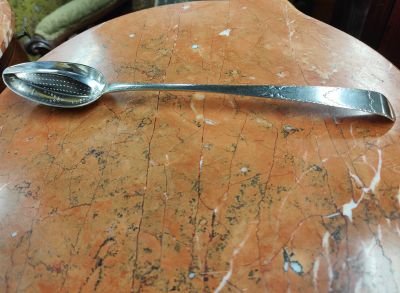 Irish silver serving spoon