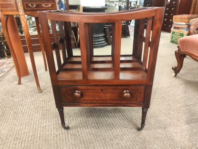 Georgian mahogany canterbury