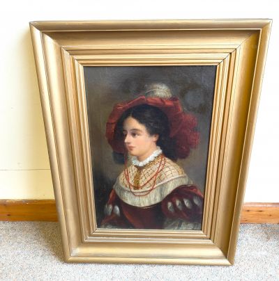 19th century gilt framed oil painting
