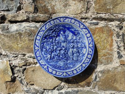 German stoneware plate