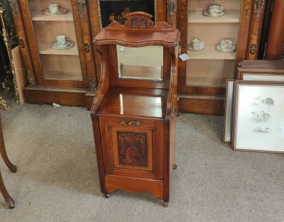 Edwardian mahogany coal box