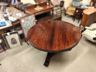 Victorian rosewood circular table