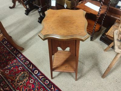 Oak plant stand