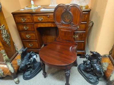 Regency mahogany hall chair