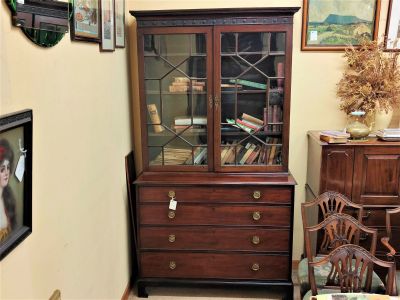 Georgian mahogany bookcase