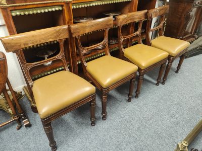 Set of four rosewood chairs