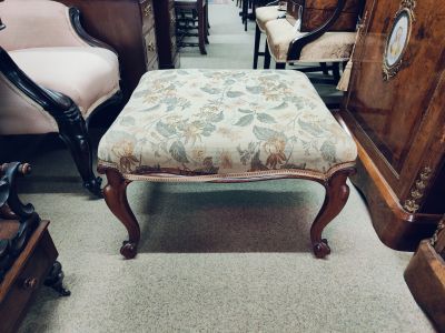 Victorian mahogany stool 