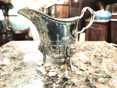 Irish silver cream jug