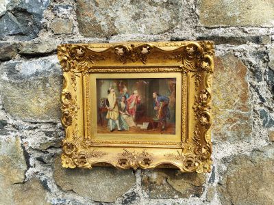 Gilt framed oil painting by J .D . alyward 