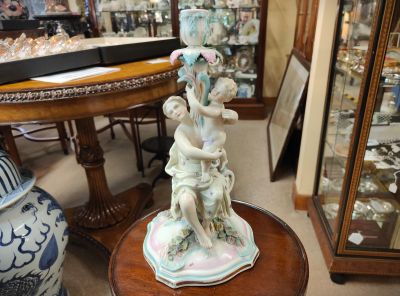 German porcelain candlestick