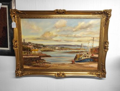 Victor Cirefice oil painting