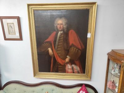 19th century gilt framed oil portrait