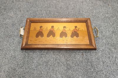 Arts & crafts wooden tray