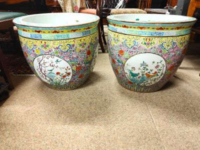 Pair of chinese  jardinieres 