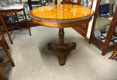 Walnut centre table 