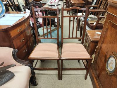 Pair of edwardian chairs