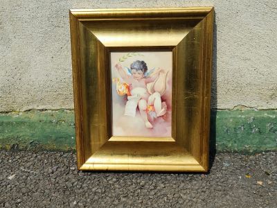 Caverswall porcelain plaque