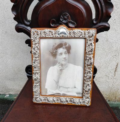 Silver photo frame 