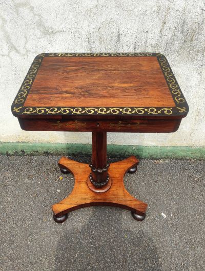 19th century rosewood work table