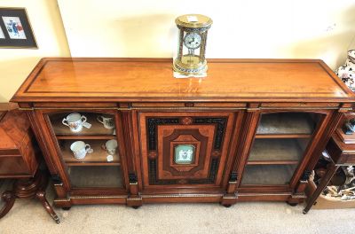 Victorian satinwood credenza