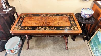 Victorian walnut side table