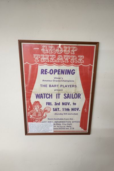 Vintage group theatre advertising poster