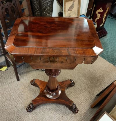 Victorian rosewood work table
