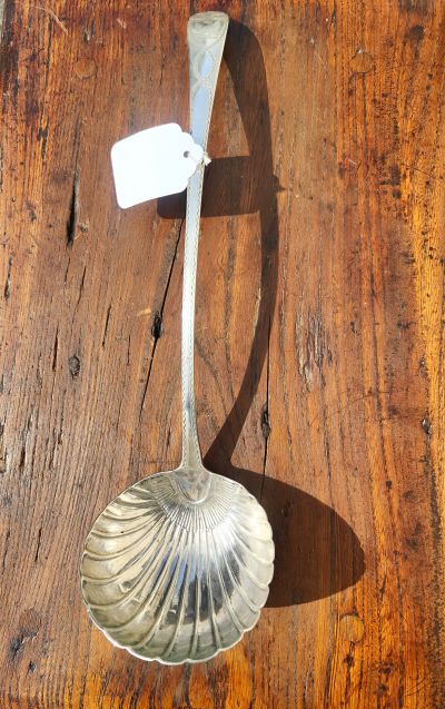 Irish silver ladle 