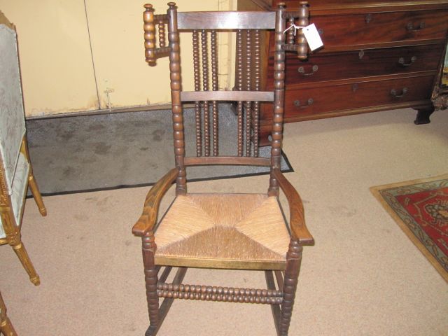 19th century oak rocking chair