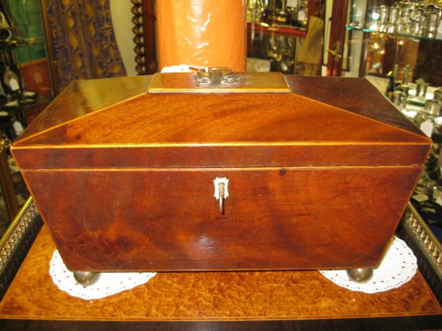 A 19th century tea-caddy