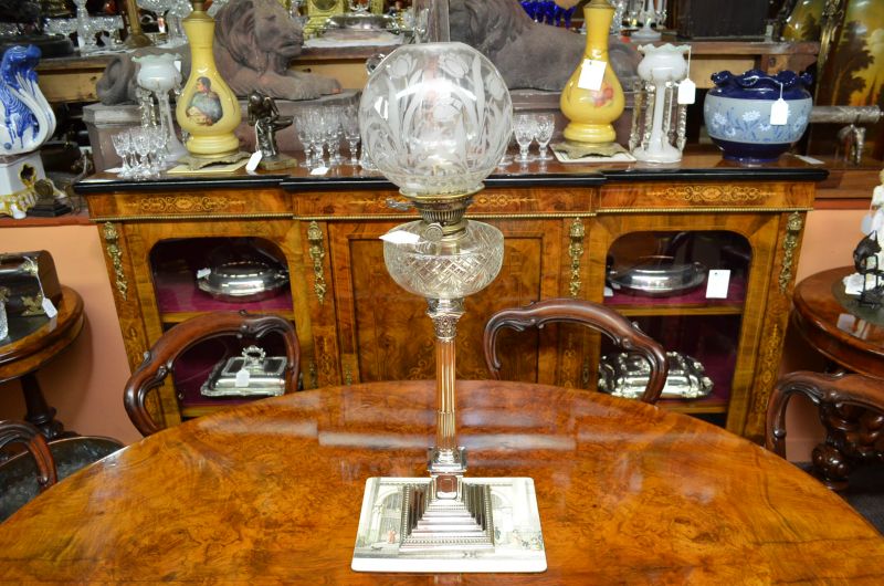 Plated oil lamp