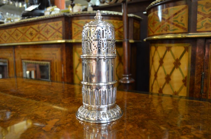 Victorian silver castor 