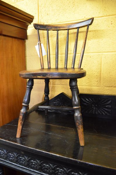 Victorian Oak childs chair