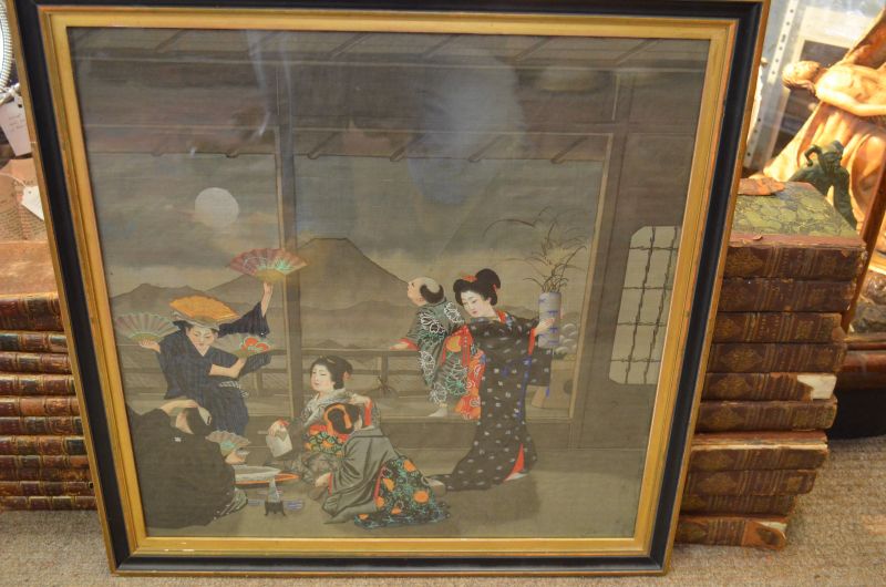 Japanese silk picture