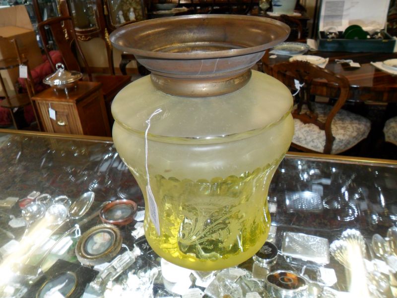 Victorian glass shade 